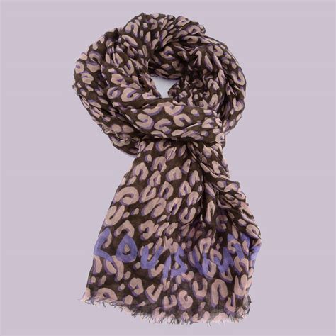 louis vuitton scarf replica leopard print|Louis Vuitton scarf women.